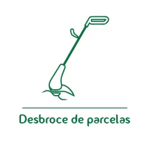 Icono verde de desbroce de parcelas