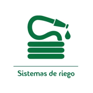 Icono verde de sistemas de riego