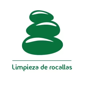 Icono verde de limpieza de rocallas
